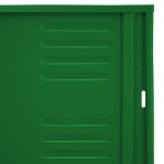 Locker metálico dual grande - 3 puertas verde